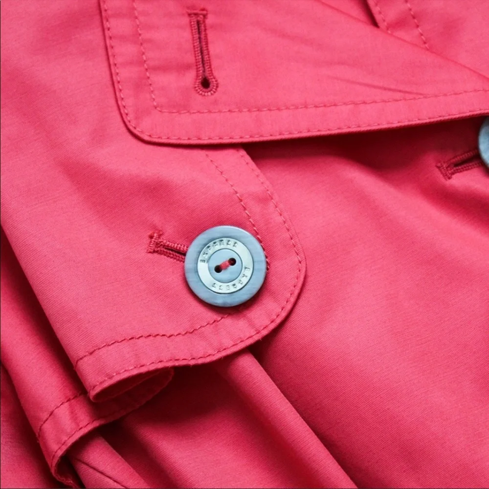 Express Belted Coral Trench Coat XS